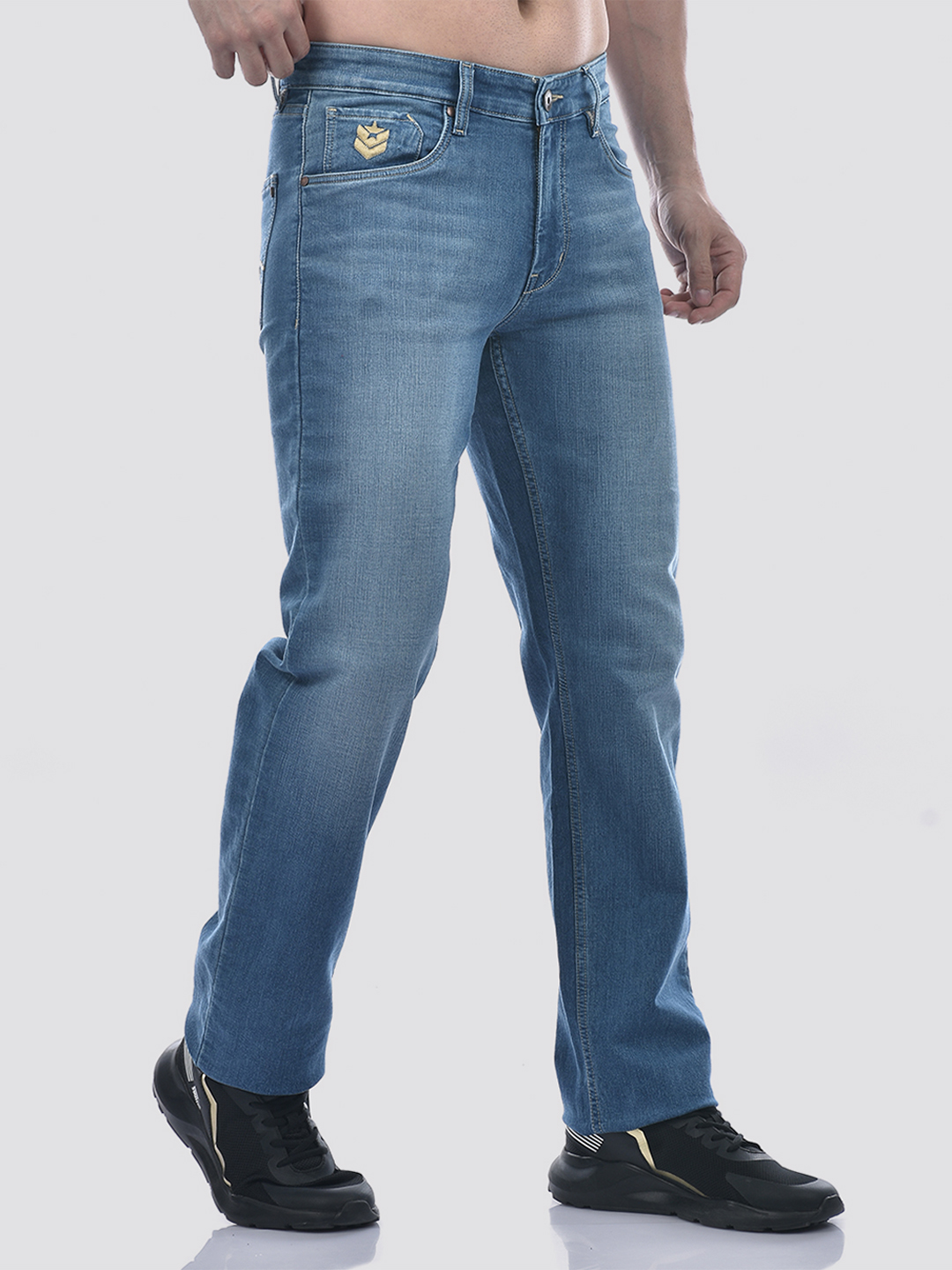 Numero Uno Men Light Blue Regular Fit Sustainable Jeans